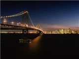 Evening Crossing, Bay Bridge, San Francisco, California