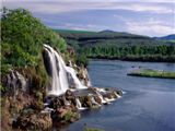 Fall Creek Falls and Snake River, Idaho - 1600x1
