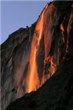 Fiery Light, Horsetail Falls, Yosemite, Californ